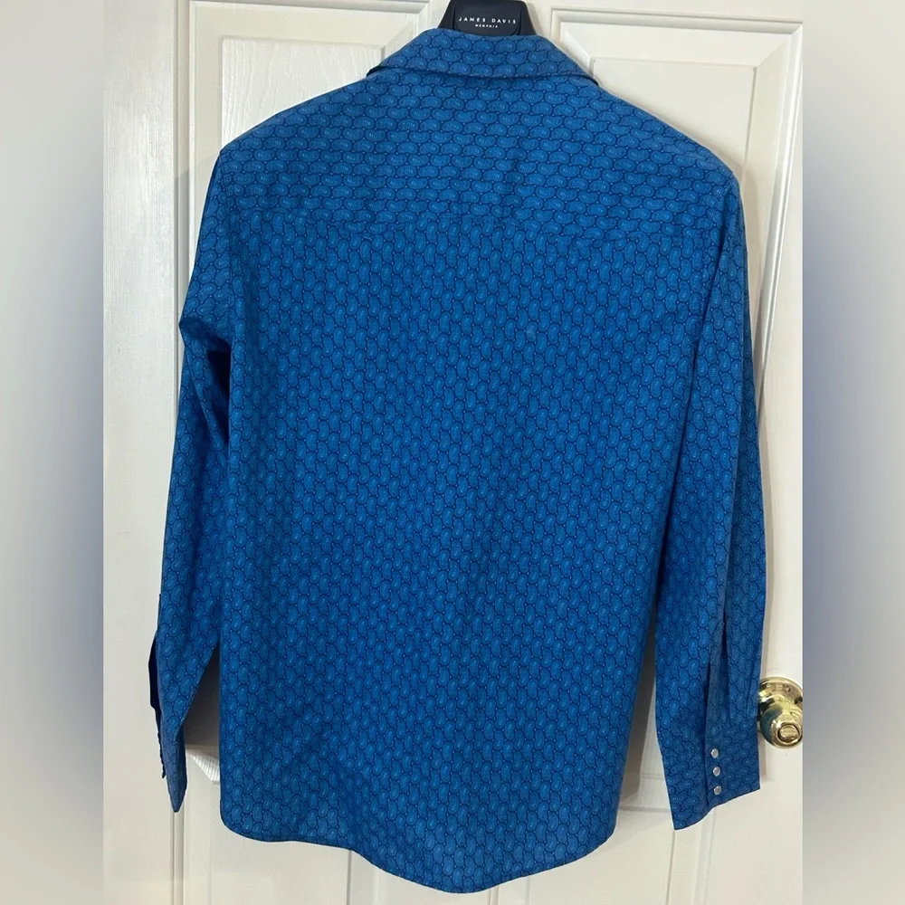 Vintage Wrangler Rancher Men’s Large Pearl Snap Shirt - Picture 3 of 7